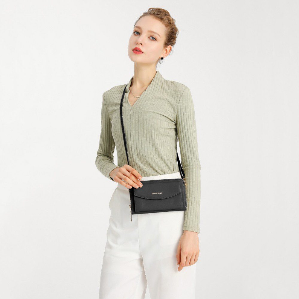 Geanta dama, de tip poseta, eleganta, piele ecologica Miss Lulu LP2121