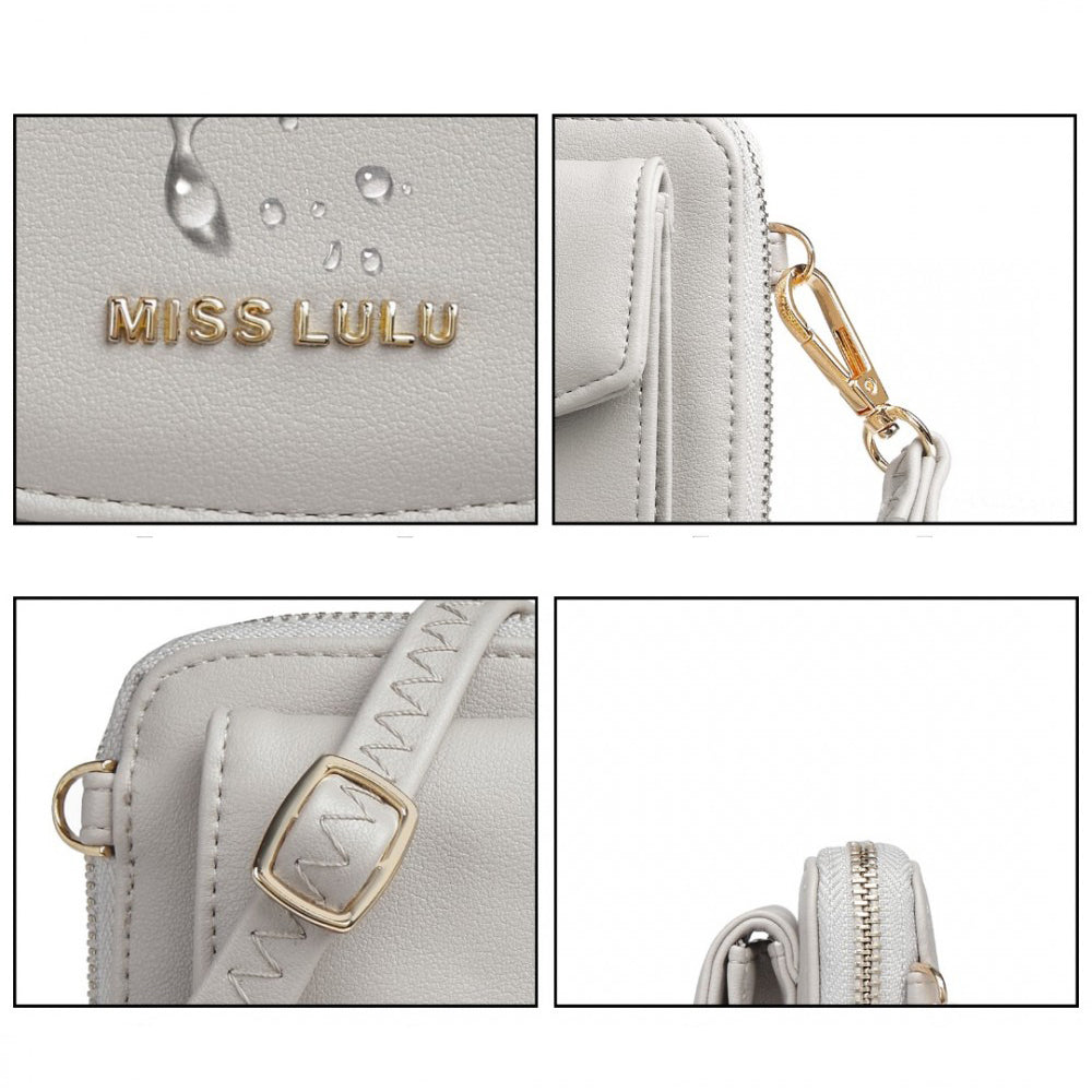 Geanta dama, de tip poseta, eleganta, piele ecologica Miss Lulu LP2121