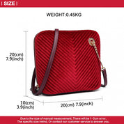 Geanta pentru femei, tip crossbody, din catifea, Astana, LT1863