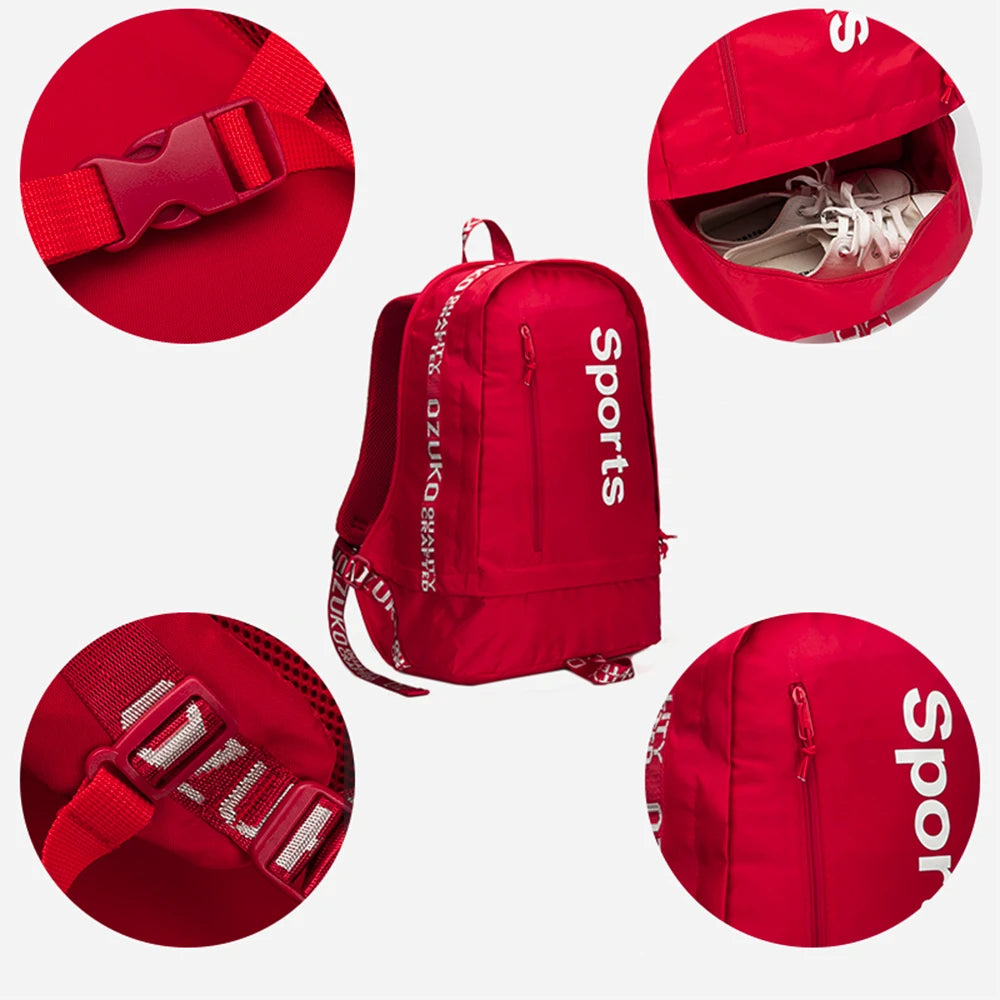 Rucsac casual sport unisex, spatiu pentru incaltaminte, din material OXFORD este rezistent la stropi, spate moale captusit, OZUKO OZ9111