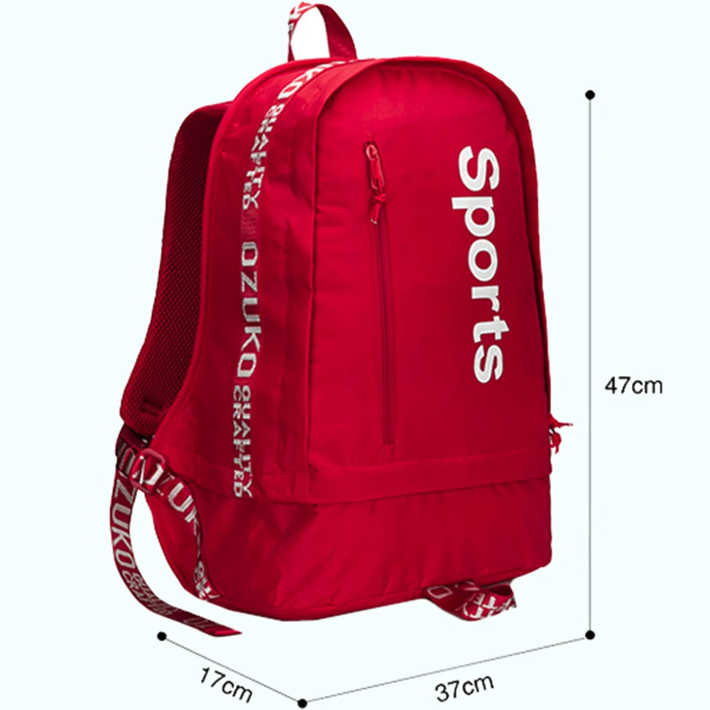 Rucsac casual sport unisex, spatiu pentru incaltaminte, din material OXFORD este rezistent la stropi, spate moale captusit, OZUKO OZ9111