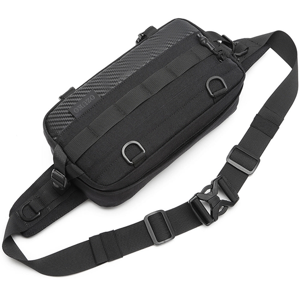 Geanta crossbody pentru barbati, casual sport de dimensiuni mici, din poliester este rezistenta la apa, OZUKO OZ9676