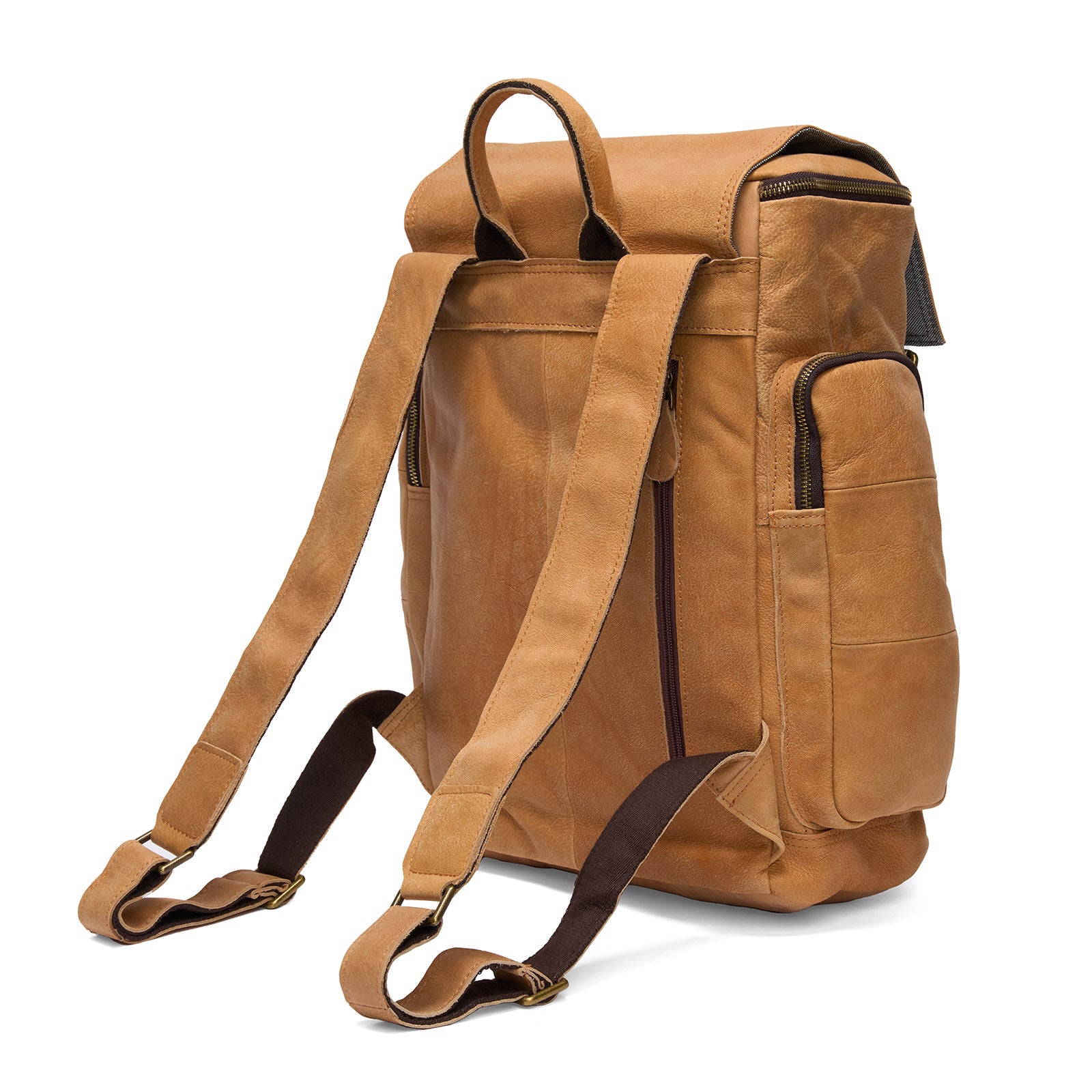 Rucsac unisex pentru hiking calatorii, vintage rezistent la apa din piele naturala, JOLAR. P-0060