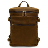 Rucsac Piele Naturală Crazy Horse, Stil Retro — JOLAR