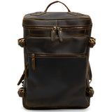 Rucsac Piele Naturală Crazy Horse, Stil Retro — JOLAR