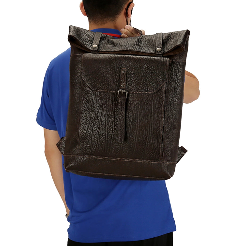 Rucsac unisex pentru calatorii, vintage retro style, rezistent la apa din piele naturala, JOLAR. P-0080