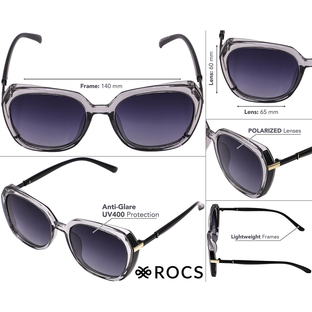 Ochelari pentru dama, oversized, polarizati, ROCS, PJ2015