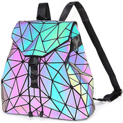 Rucsac pentru dama, geometric cu efect reflectorizant, holografic, ROCS, RC-1 Multicolor