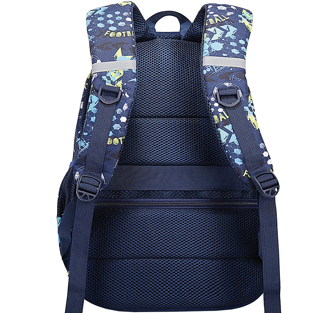 Ghiozdan scoala ROCS, unisex, rezistent la stropi, cu benzi reflectorizante, RC-9FT