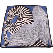 Esarfa pentru dama, casual elegata din imitatie matase, forma patrata 110 x 110 cm, imprimeu zebra, ROCS SK14