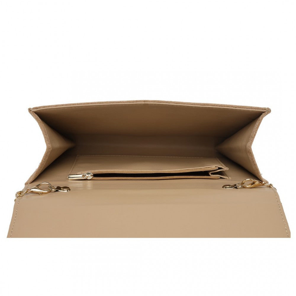 Geanta dama, stil clutch, de seara, eleganta, curea tip lant, Miss Lulu, WTM2432