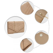 Geanta dama, stil clutch, de seara, eleganta, curea tip lant, Miss Lulu, WTM2432