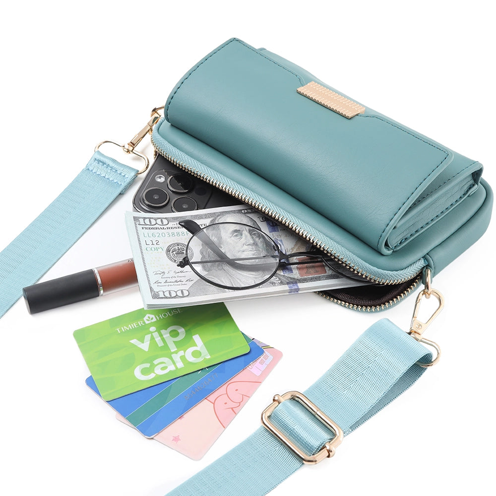 Geanta mini crossbody pentru telefon, eleganta din piele PU, PRETTYZYS X3-133