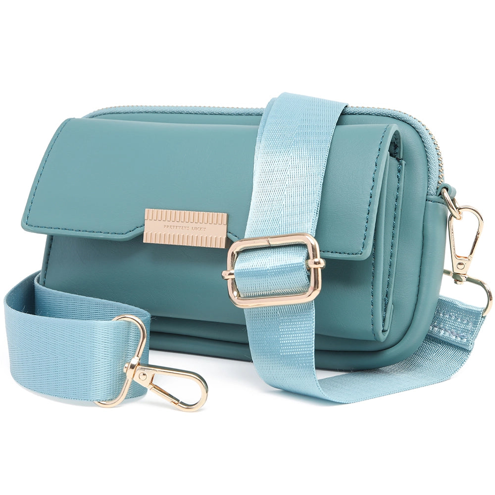 Geanta mini crossbody pentru telefon, eleganta din piele PU, PRETTYZYS X3-133