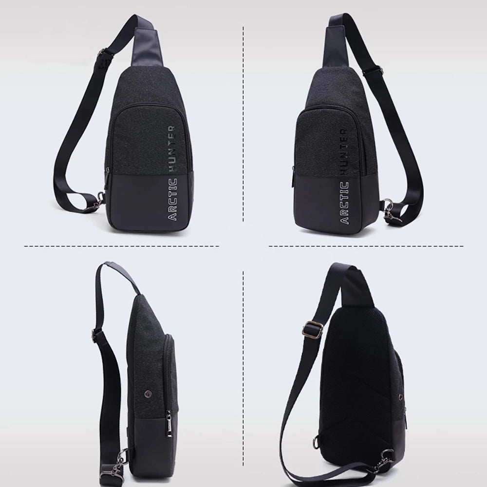 Geanta cross body pentru barbati, stil casual, din poliester, compacta pentru lucrurile mici, Arctic Hunter XB00058