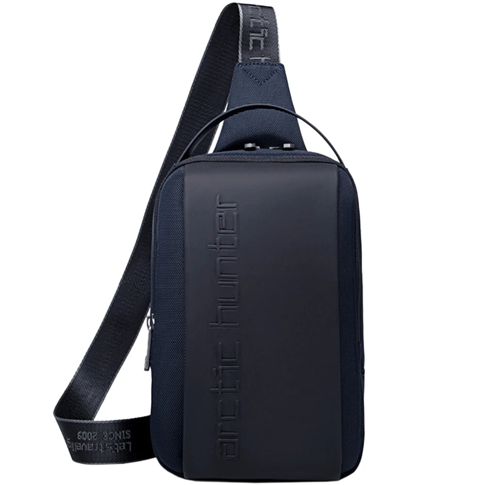 Geanta sling crossbody pentru barbati, design nou modern sport, din poliester este rezistenta la apa, Arctic Hunter XB00541