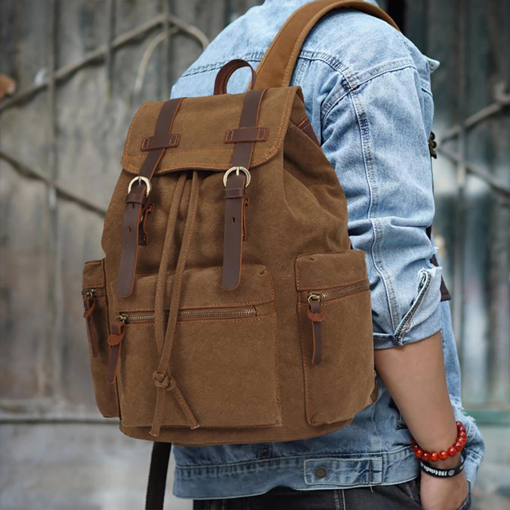 Rucsac unisex pentru calatorii, hiking, vintage retro style, rezistent la apa, JOLAR. YD-3225