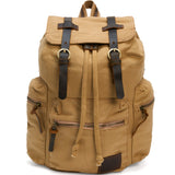 Rucsac Călătorie Canvas & Piele Naturală, Stil Retro — JOLAR