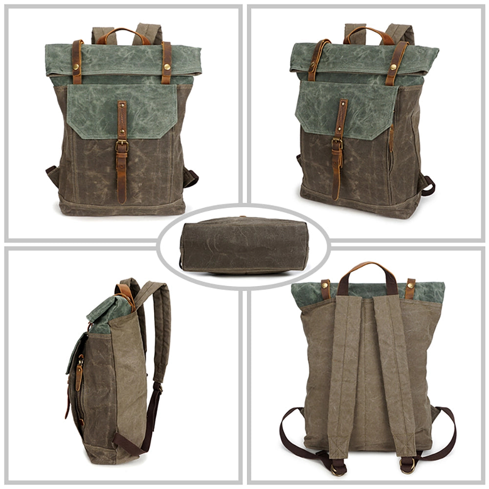 Rucsac unisex pentru calatorii, hiking, vintage retro style, rezistent la apa, JOLAR. YD-5191-1