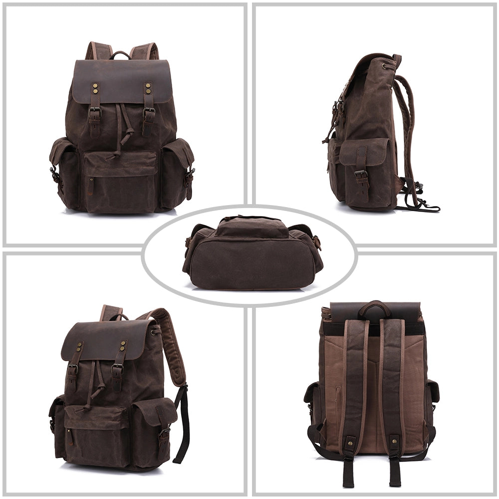 Rucsac unisex pentru calatorii, hiking, vintage retro style, rezistent la apa, JOLAR. YD-7950