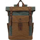 Rucsac Călătorie JOLAR, Canvas și Inserții Piele Naturală