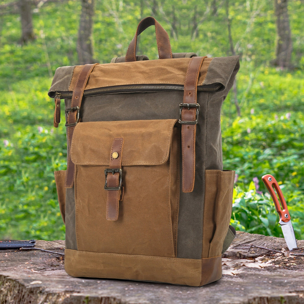 Rucsac unisex pentru calatorii, hiking, vintage retro style, rezistent la apa, JOLAR. YD-7951