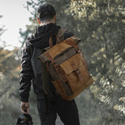 Rucsac unisex pentru calatorii, hiking, vintage retro style, rezistent la apa, JOLAR. YD-7951