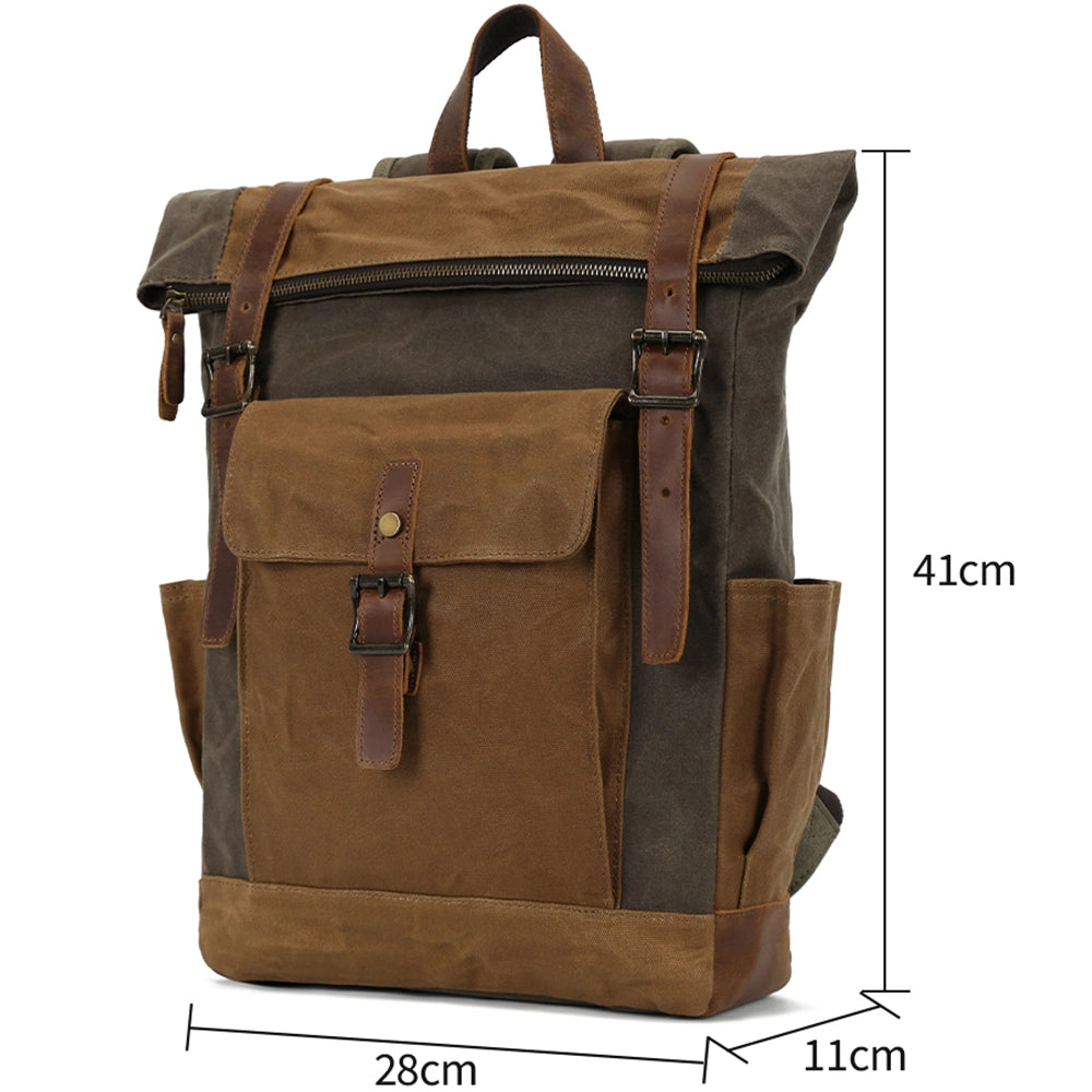 Rucsac unisex pentru calatorii, hiking, vintage retro style, rezistent la apa, JOLAR. YD-7951