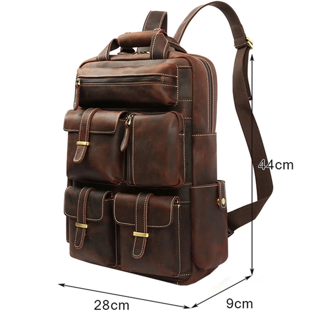 Rucsac unisex pentru laptop, vintage rezistent la apa, JOLAR. YD-8027