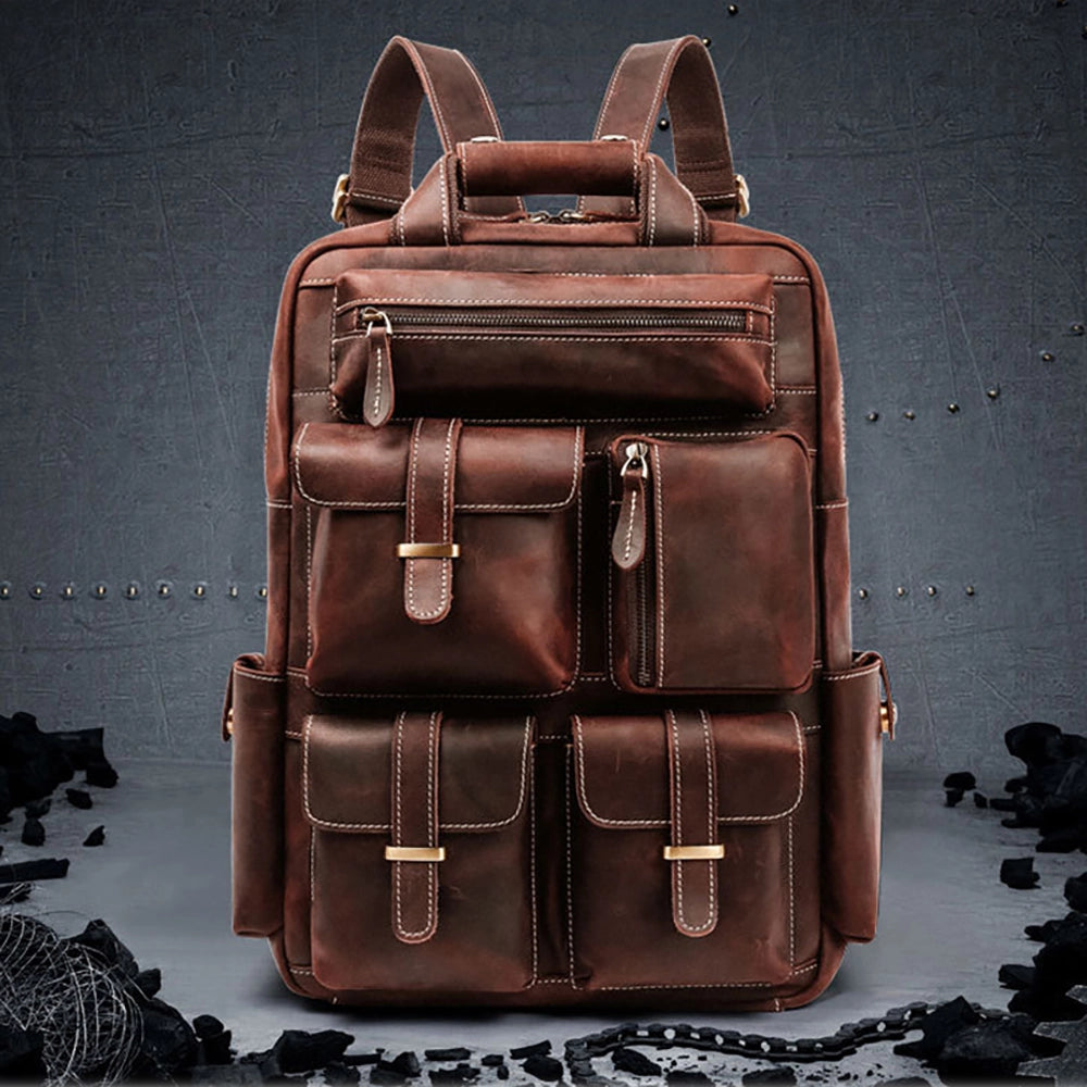 Rucsac unisex pentru laptop, vintage rezistent la apa, JOLAR. YD-8027