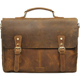 Geantă Laptop Messenger JOLAR, Stil Servietă Vintage, Negru