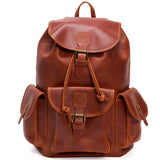 Rucsac Piele Naturală JOLAR, Stil Urban și Călătorie, Maro