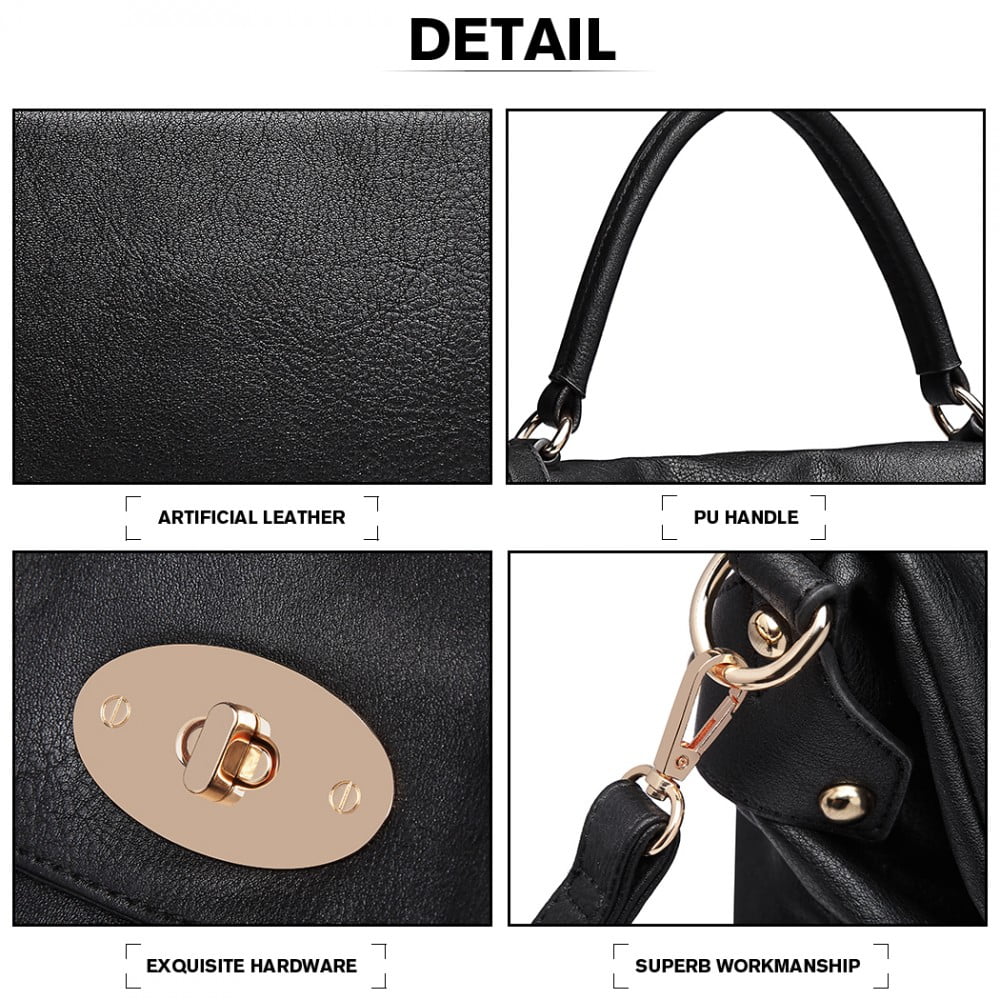 Geanta dama, de umar, stil casual leather look, Miss Lulu LD1837