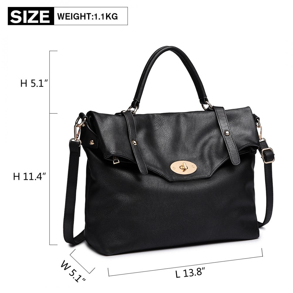 Geanta dama, de umar, stil casual leather look, Miss Lulu LD1837