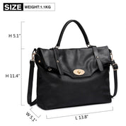 Geanta dama, de umar, stil casual leather look, Miss Lulu LD1837