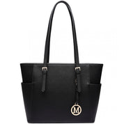 Geanta dama, cu logo exterior M, piele ecologica, rezistenta la stropi, Miss Lulu LM1642-1