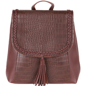 Rucsac dama, piele ecologica, impletitura, ROCS YF-525