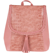 Rucsac dama, piele ecologica, impletitura, ROCS YF-525