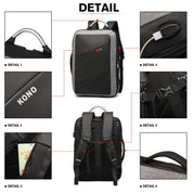 Rucsac laptop, geanta Kono cu USB pentru Laptop Business Casual E6870
