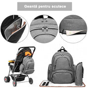 Geanta maternitate, tip rucsac, bine organizata, diaper bag, Kono E6706