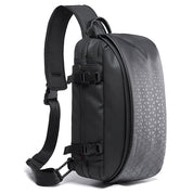 Geanta crossbody, tip rucsac pentru barbati, din poliester rezistent la stropi, cu buzunar antifurt, BANGE BG22027