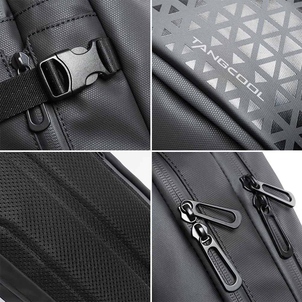 Geanta crossbody, tip rucsac pentru barbati, din poliester rezistent la stropi, cu buzunar antifurt, BANGE BG22027