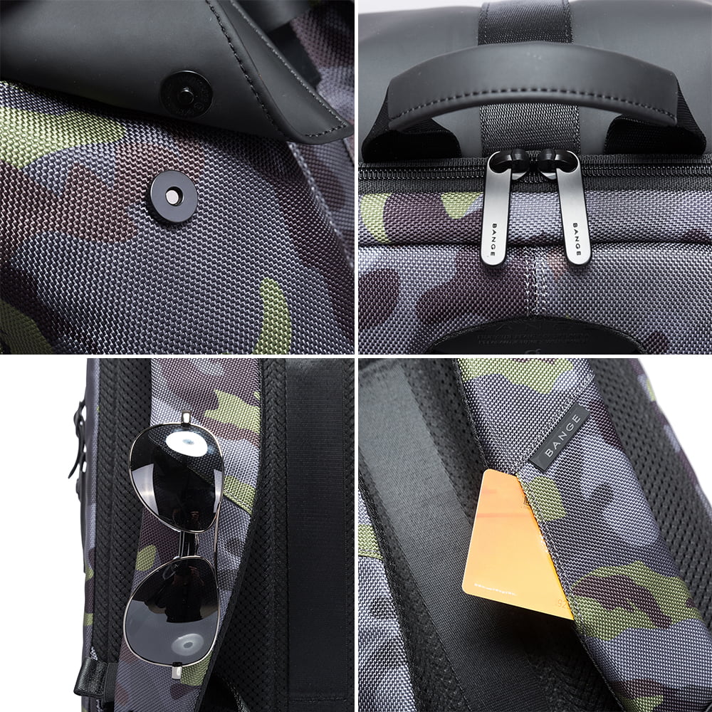 Rucsac barbati, stil casual perfect pentru hiking, din poliester impermeabil, compartiment separat pentru laptop 15.6 inch BANGE BG-G65