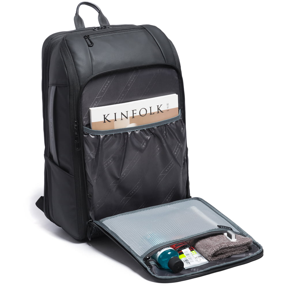 Rucsac laptop 15,6 inch si tableta, port USB, din poliester rezistent la stropi de apa, buzunar antifurt, potrivit pentru calatorii, unisex, BANGE, BG22005