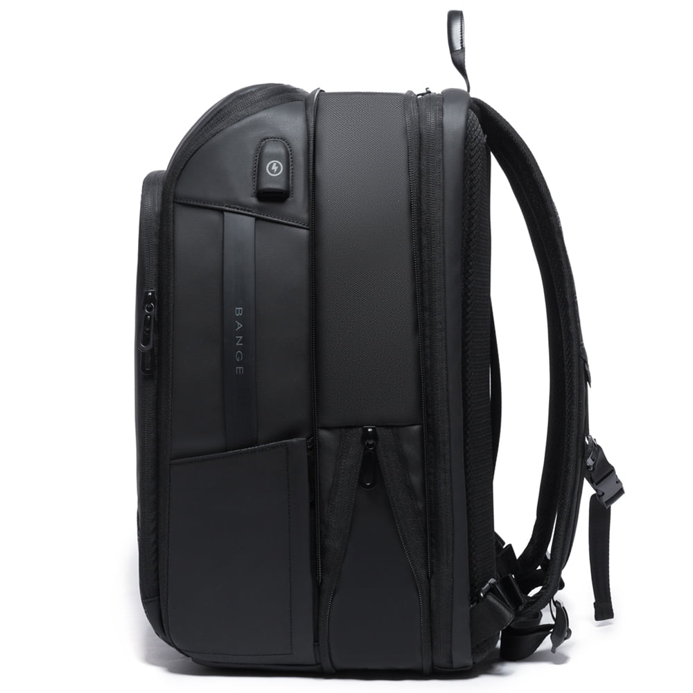Rucsac laptop 15,6 inch si tableta, port USB, din poliester rezistent la stropi de apa, buzunar antifurt, potrivit pentru calatorii, unisex, BANGE, BG22005