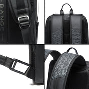 Rucsac laptop 15,6 inch si tableta, port USB, din poliester rezistent la stropi de apa, buzunar antifurt, potrivit pentru calatorii, unisex, BANGE, BG22005