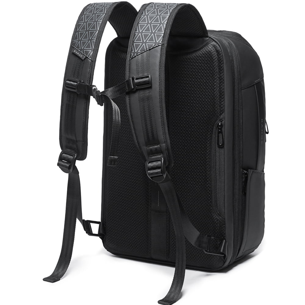 Rucsac laptop 15,6 inch si tableta, port USB, din poliester rezistent la stropi de apa, buzunar antifurt, potrivit pentru calatorii, unisex, BANGE, BG22005