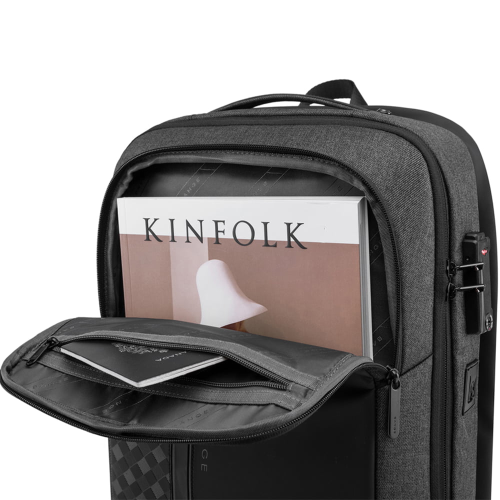 Rucsac Unisex de birou, compartiment laptop, rezistent la stropi, Antifurt, BANGE K85