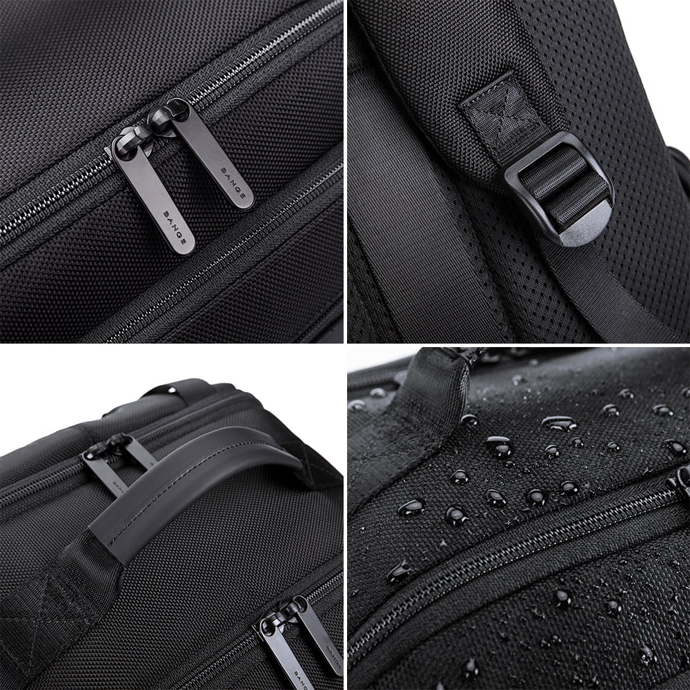 Rucsac calatorii, din microfibra, fixare de valiza, cu compartiment pentru laptop de 15.6 inch, BANGE BG-G61