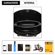 Geanta dama, set din 2 bucati, din piele ecologica, rezistenta la stropi, Miss Lulu LH6895